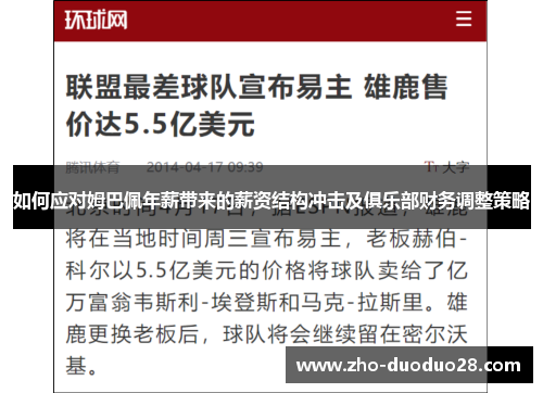 如何应对姆巴佩年薪带来的薪资结构冲击及俱乐部财务调整策略 如何应对姆巴佩年薪带来的薪资结构冲击及俱乐部财务调整策略